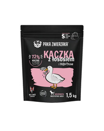PAKA ZWIERZAKA 1,5kg -  Croquettes pour chiots au canard et au saumon
