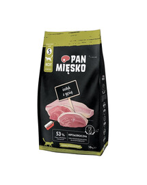 PAN MIĘSKO Dinde et oie pour chats croquettes S 1,6 kg