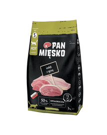 PAN MIĘSKO Dinde et oie pour chats croquettes S 5 kg