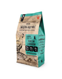 WIEJSKA ZAGRODA Poulet et saumon pour chatons 5 kg