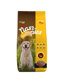 BIOFEED NASZ PIES nourriture sèche au poulet pour chiens de taille moyenne et grande 15 kg