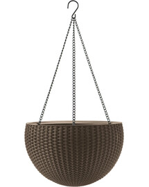 CURVER Pot suspendu rond en rotin