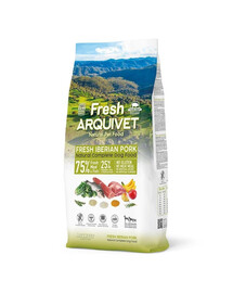 ARQUIVET Fresh Croquettes semi-humides pour chien porc ibérique et poisson océanique 10 kg
