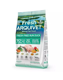 ARQUIVET Fresh Croquettes semi-humides pour chien canard avec poisson océanique 2,5 kg