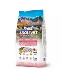 ARQUIVET Fresh Croquettes semi-humides pour chien saumon et dinde 10 kg