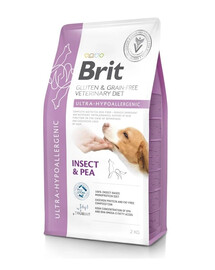 BRIT Veterinary Diets Dog Ultra-Hypoallergenic 2 kg aliments hypoallergéniques pour chiens