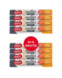 ZOLUX Friandises crémeuses pour chat SWEETIES au thon et au saumon 8 x 14 g (4+4 GRATUITS)