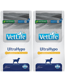 FARMINA Vet Life UltraHypo Dog - nourriture diététique pour chiens allergiques - 2x2 kg