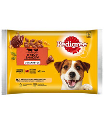 PEDIGREE gelée de bœuf et de volaille 4x100g