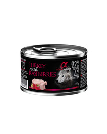 Turkey with raspberries Indyk z malinami 150 g x 12 szt.