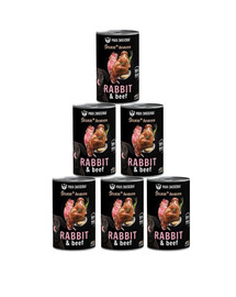 PAKA ZWIERZAKA Seventh Heaven Królik i wołowina (rabbit&beef) 6x400 g