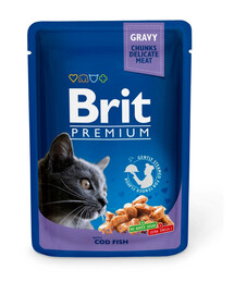 Premium Cat Adult Cod Fish dorsz saszetka dla kota 24 x 100g