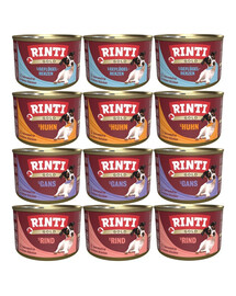 RINTI Gold Mini Mélange de saveurs pour chiens de petite race 12x185 g