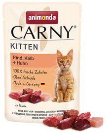 Carny Kitten wołowina cielęcina kurczak 85 g