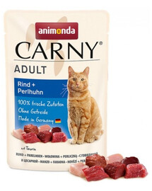 ANIMONDA Carny nourriture humide Bœuf et pintade 85 g