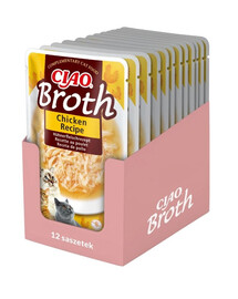 INABA CIAO Broth Bulion z kurczakiem dla kotów 12x40 g