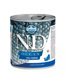 N&D Oceean Dog Puppy Codfish, pumpkin 285 g dorsz i dynia dla szczeniąt
