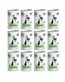 PAKA ZWIERZAKA PEPE Wild Boar 99% (dziczyzna) 12x400 g