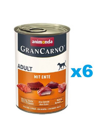 ANIMONDA GranCarno Wieprzowina z kaczką dla psa 6x400 g
