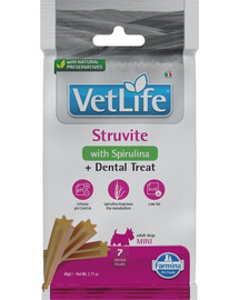 FARMINA Vet Life Dental Treat Struvite Mini 60 g (7 pièce) friandise dentaire pour chiens de petites races