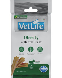 FARMINA Vet Life Dental Treat Obesity Mini 60 g (7 pièce) friandise dentaire pour chiens de petites races
