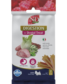 FARMINA N&D Quinoa Dental Treat Digestion Mini 60 g (7 pièce) friandise dentaire pour chiens de petites races
