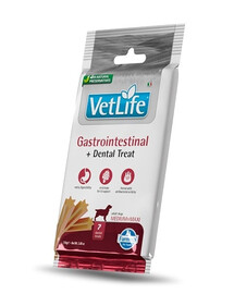 FARMINA Vet Life Dental Treat Gastrointestinal Medium/Maxi 100 g (7 pièce) friandise dentaire pour chiens de taille moyenne et grande