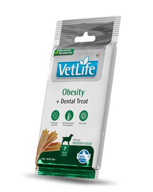FARMINA Vet Life Dental Treat Obesity Medium/Maxi 100 g (7 pièce) friandise dentaire pour chiens de taille moyenne et grande