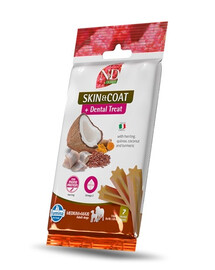 FARMINA N&D Quinoa Dental Treat Skin Coat Herring Medium/Maxi 100 g (7 pièce) friandise dentaire pour chiens de taille moyenne et grande