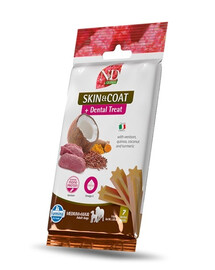 FARMINA N&D Quinoa Dental Treat Skin Coat Venison Medium/Maxi 100 g (7 pièce) friandise dentaire pour chiens de taille moyenne et grande