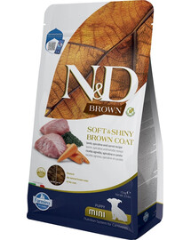 FARMINA N&D Brown Dog Puppy Mini Lamb, Spirulina, Carrot 1,5 kg