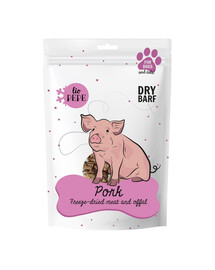 PAKA ZWIERZAKA PEPE Viande de porc lyophilisée en morceaux de cœur 60 g