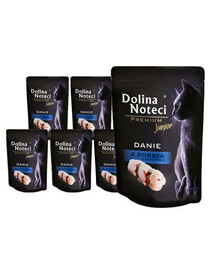DOLINA NOTECI Premium Junior Repas à base de morue et de sardines pour chatons 10x85 g