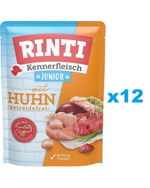 RINTI Kennerfleisch Junior Chicken Poulet 12x400 g