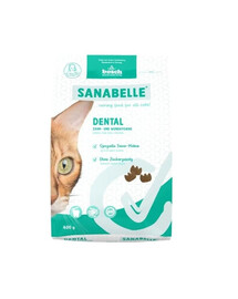 SANABELLE Dental 400 g pour chats soutenant l'hygiène dentaire