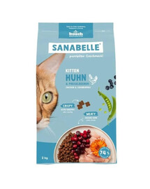 SANABELLE Kitten Poulet 2 kg pour chatons et chattes gestantes et allaitantes
