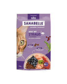 SANABELLE Adult Autruche 8 kg pour chats adultes