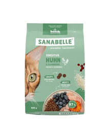 SANABELLE Sensitive Poulet 400 g pour chats ayant un système digestif sensible