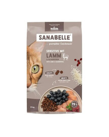 SANABELLE Sensitive Agneau 8 kg pour chats ayant un système digestif sensible