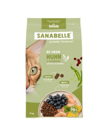 SANABELLE No Grain Poulet 2 kg nourriture sans céréales pour chats