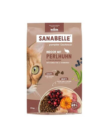 SANABELLE Indoor Perliczka 8 kg pour chats d'intérieur