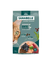 SANABELLE Outdoor Canard 8 kg pour chats d'extérieur