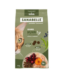 SANABELLE Grande Poulet 2 kg pour chats de grandes races