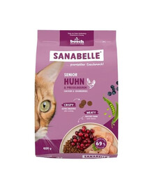 SANABELLE Senior Poulet 400 g pour chats adultes et âgés