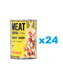 JOSERA Meatlovers Menu Poulet aux carottes 400 g x 24