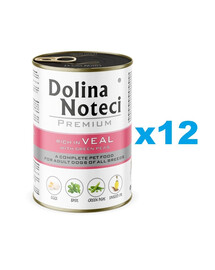 DOLINA NOTECI Premium Riche en veau avec petits pois 12x400 g