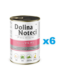 DOLINA NOTECI Premium Riche en veau avec petits pois 6x400 g