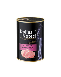 DOLINA NOTECI Premium Stérilisé Riche en dinde pour chat stérilisé 400 g