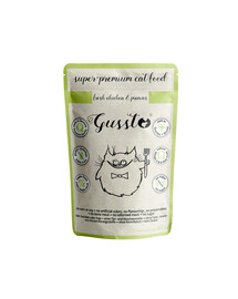 GUSSTO Cat Fresh Chicken Prawns sachet 85 g nourriture humide pour chat poulet aux crevettes
