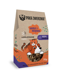 PAKA ZWIERZAKA Viande pure Agneau viande lyophilisée pour chien et chat 70 g